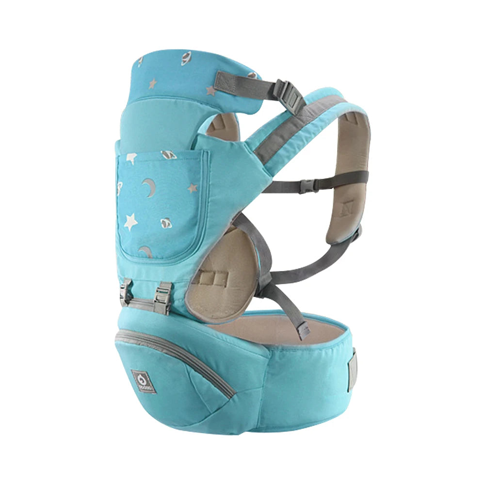 porte Bébé Naissance bleu turquoise EvoluPort™ – modèle confortable et léger, idéal pour les promenades quotidiennes – Astucebambin