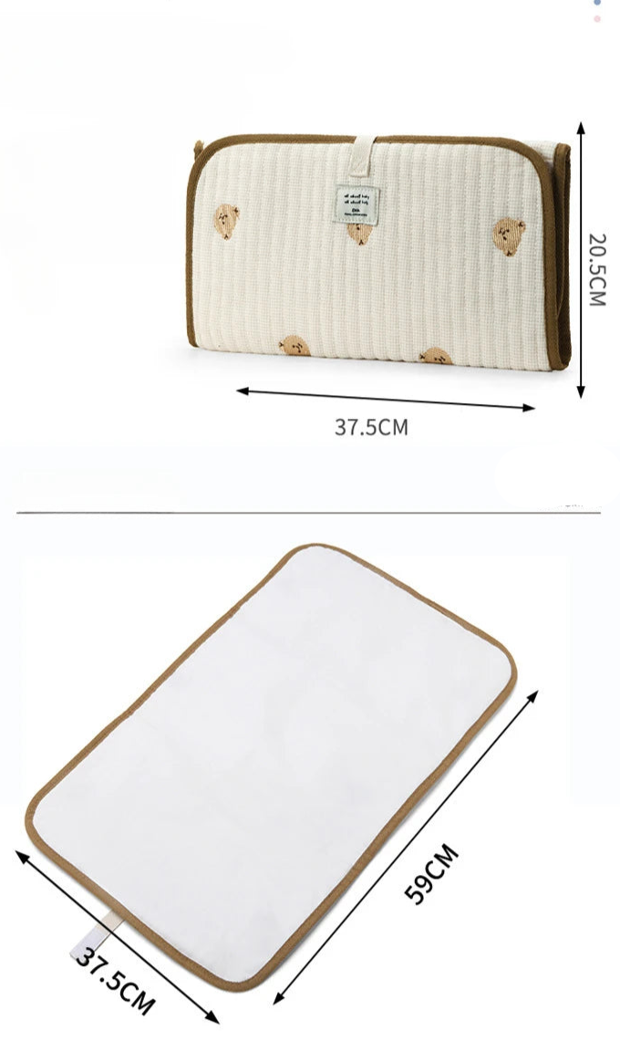 dimension du Tapis langer beige avec ours