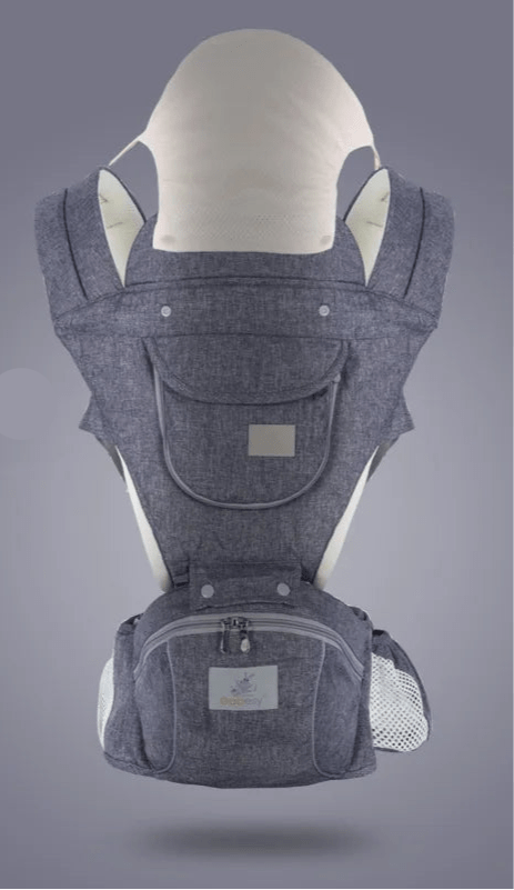 Porte bébé evolutif gris clair LumiNest™ – modèle ajustable, pratique et sécurisant pour bébé et parent – Astucebambin