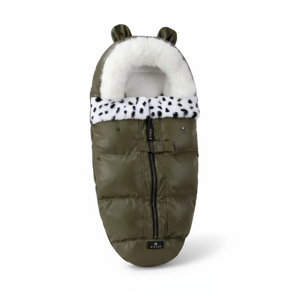 CHANCELIERE BEBE vert militaire | CozyWinter™ - Astucebambin
