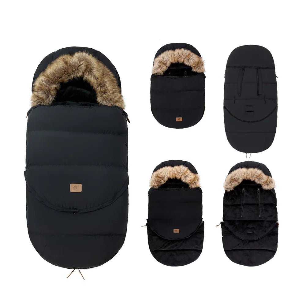 Chancelière noire présenté sous les 4 positions