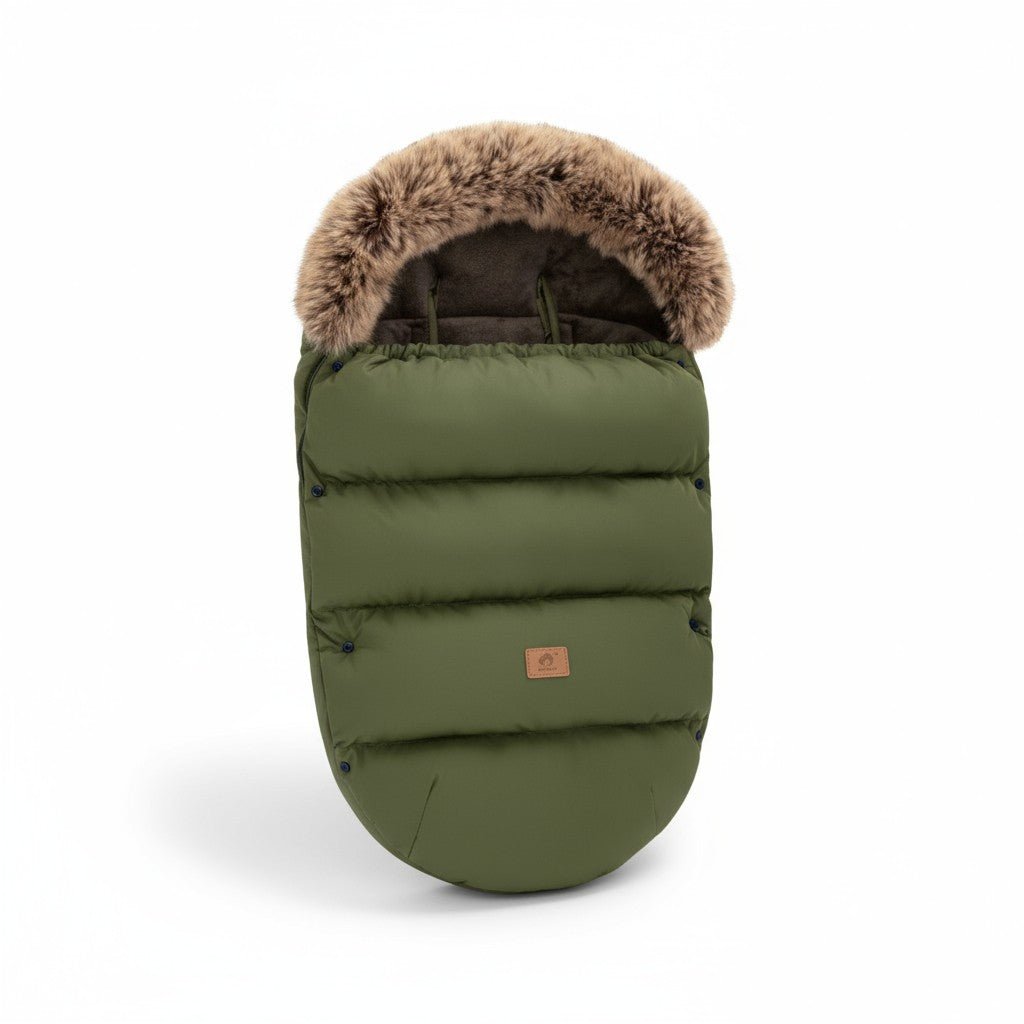 Chancelière poussette vert militaire