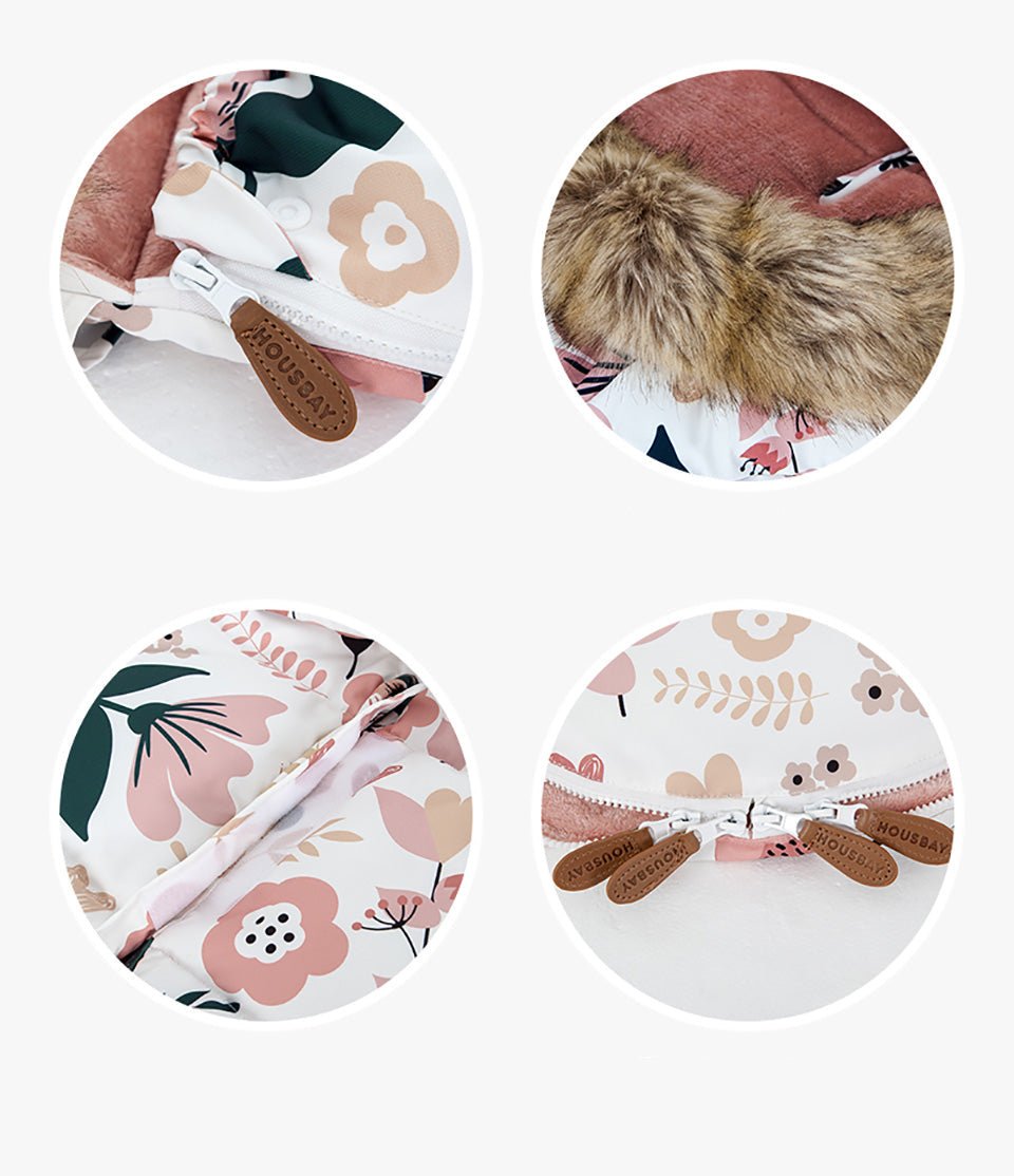 détails de la Chancelière poussette Fleures