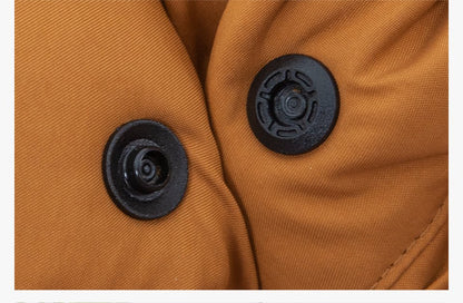 Chancelière poussette Marron avec bouton noir