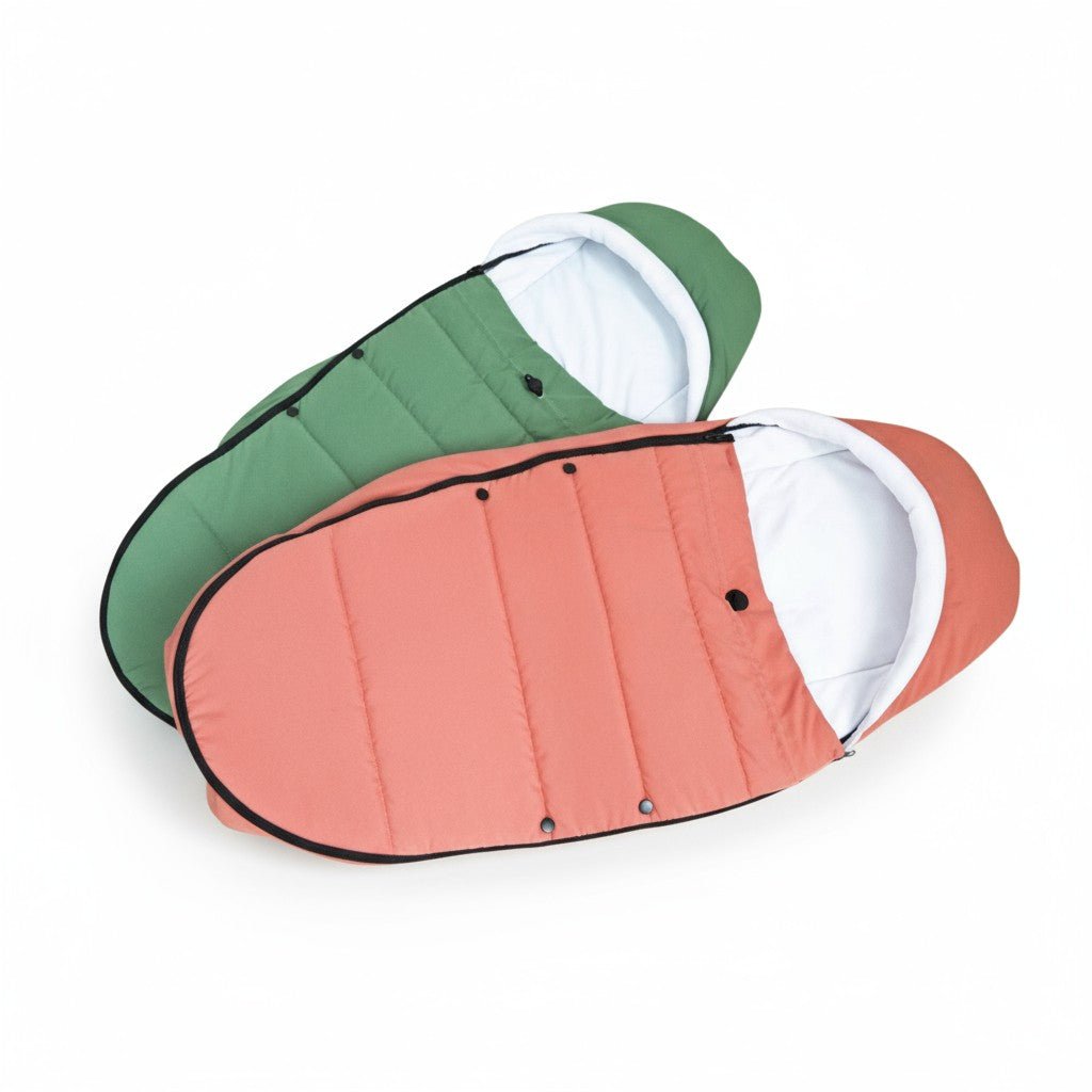 Chancelière poussette  rose et vert