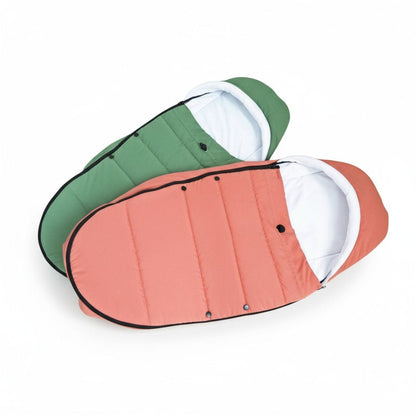 Chancelière poussette  rose et vert