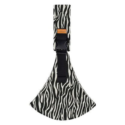 Écharpe de portage bébé noir et blanc