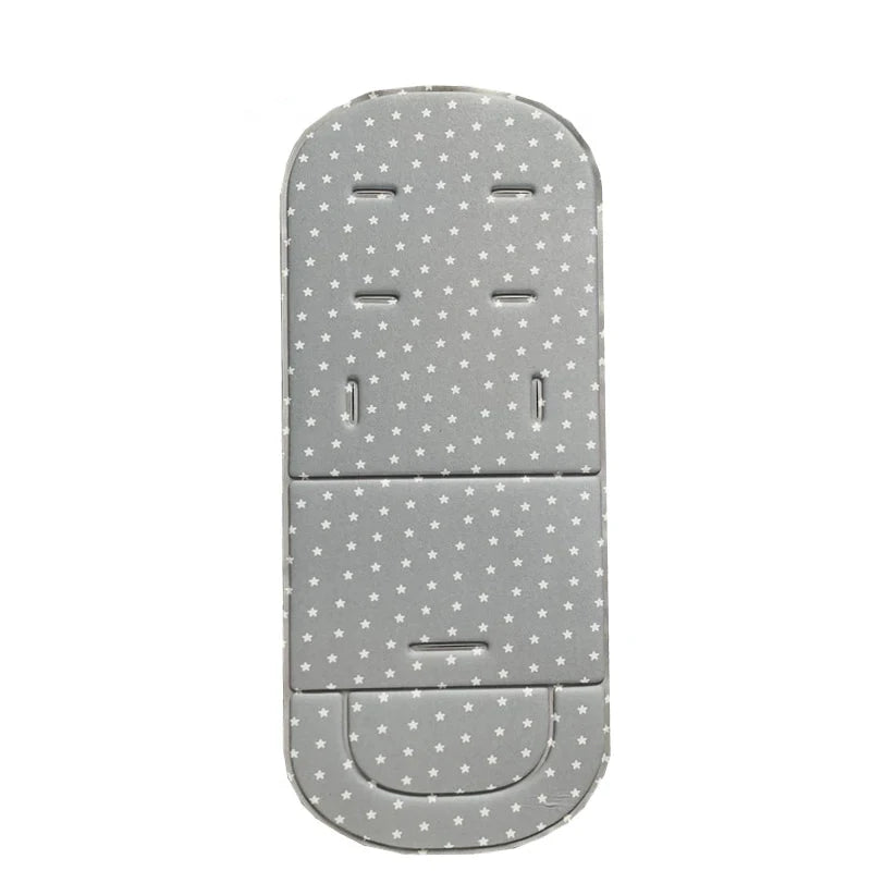 Coussin de poussette 4 saisons gris clair – confort respirant pour bébé – AstuceBambin