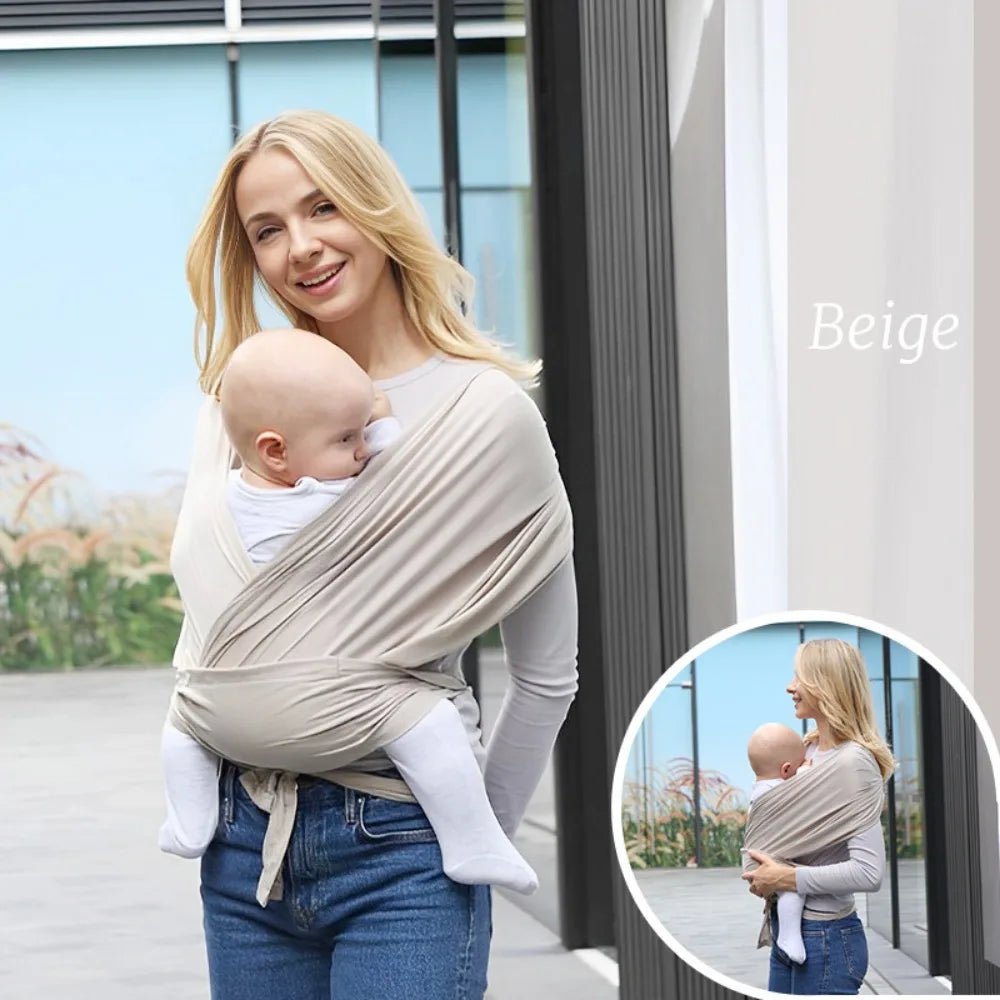 Echarpe de Portage Bebe gris | CâlinWrap™ - Astucebambin