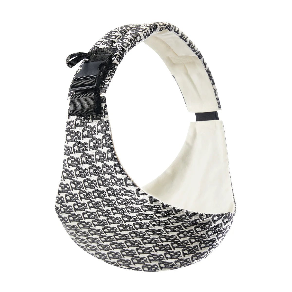 Écharpe de portage bébé-coté noir et blanc