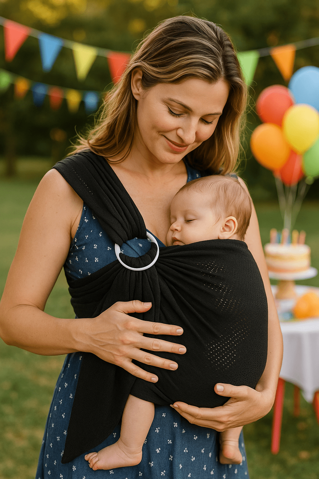 Écharpe portage ergonomique- Astucebambin