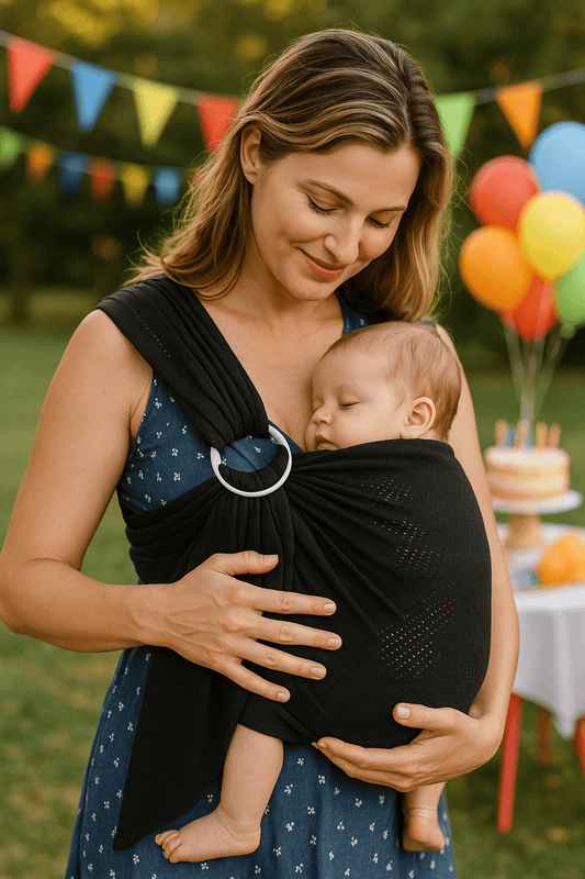 Écharpe portage ergonomique- Astucebambin