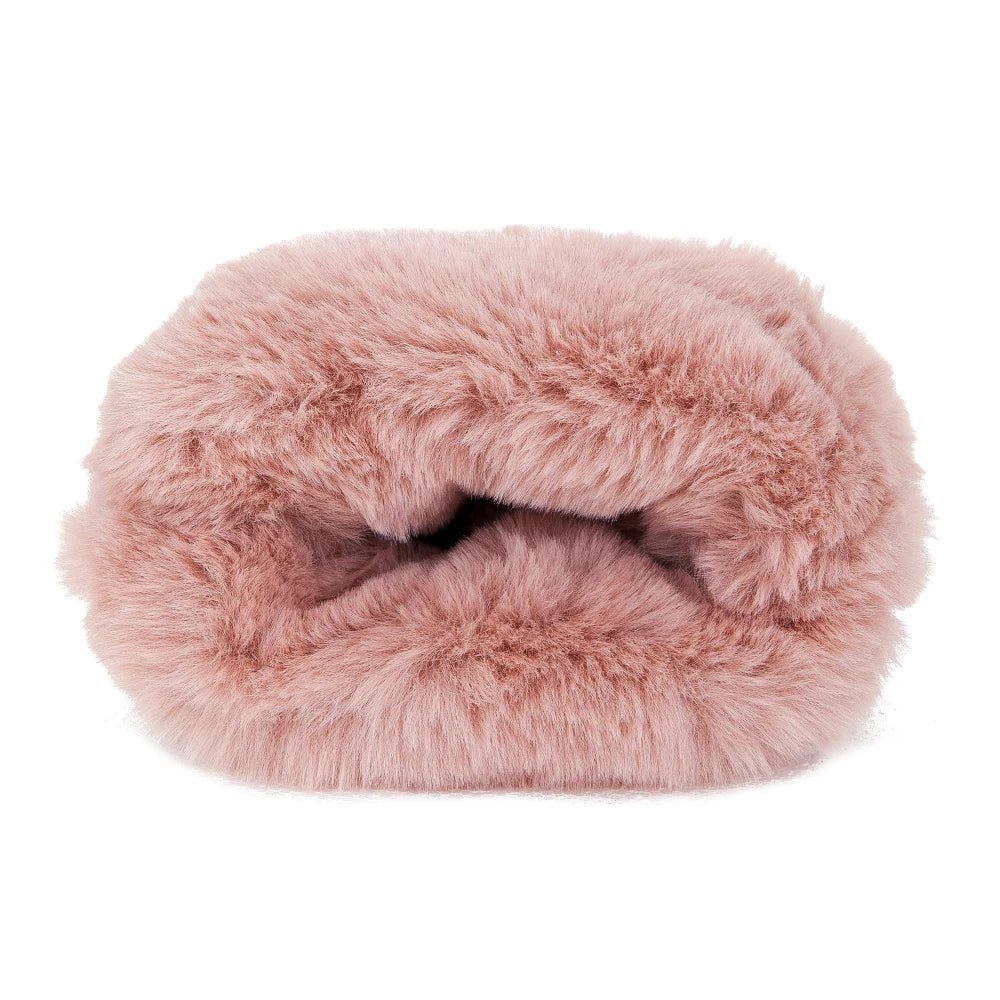 Gants d’hiver avec fourrure rose