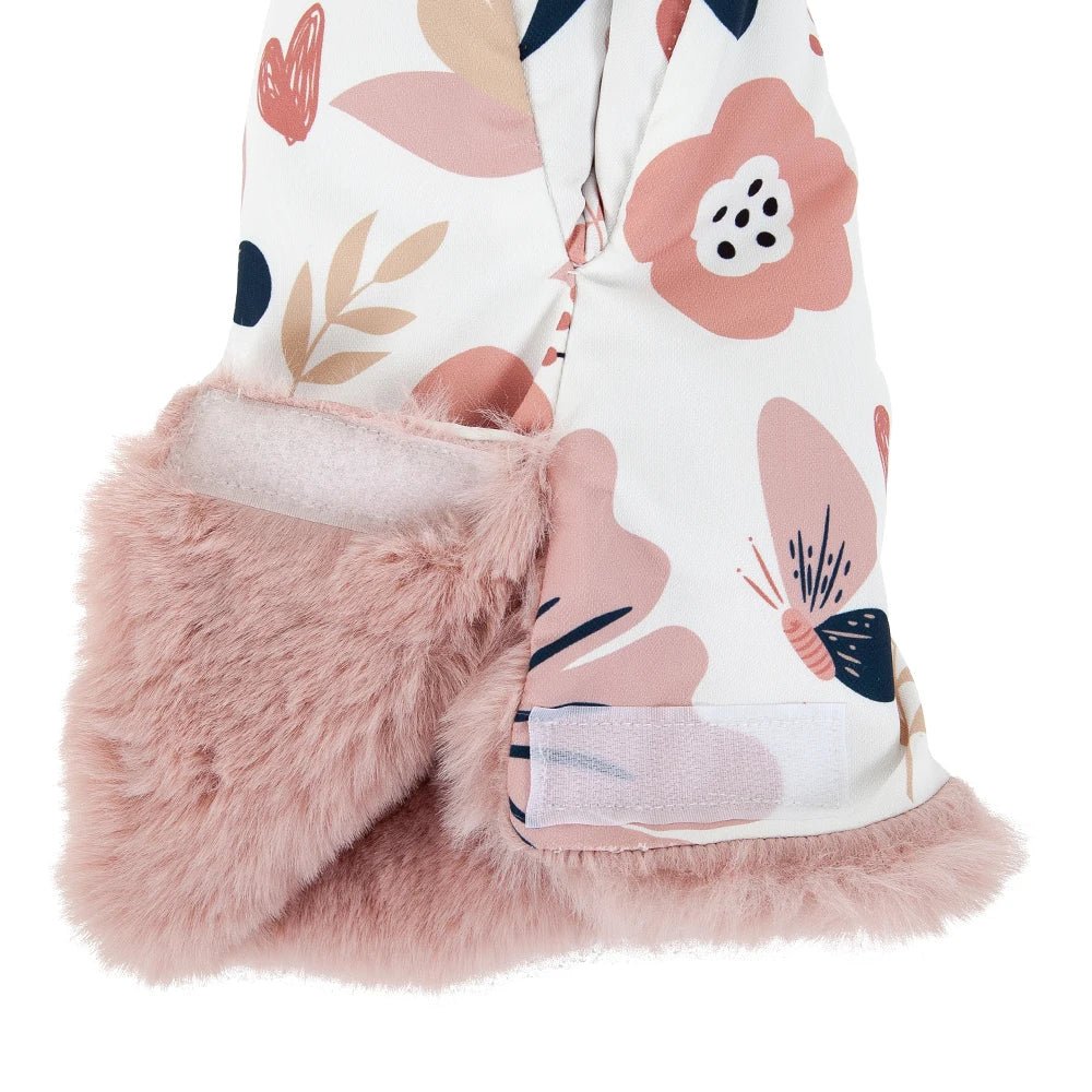 Gants d’hiver a fleurs