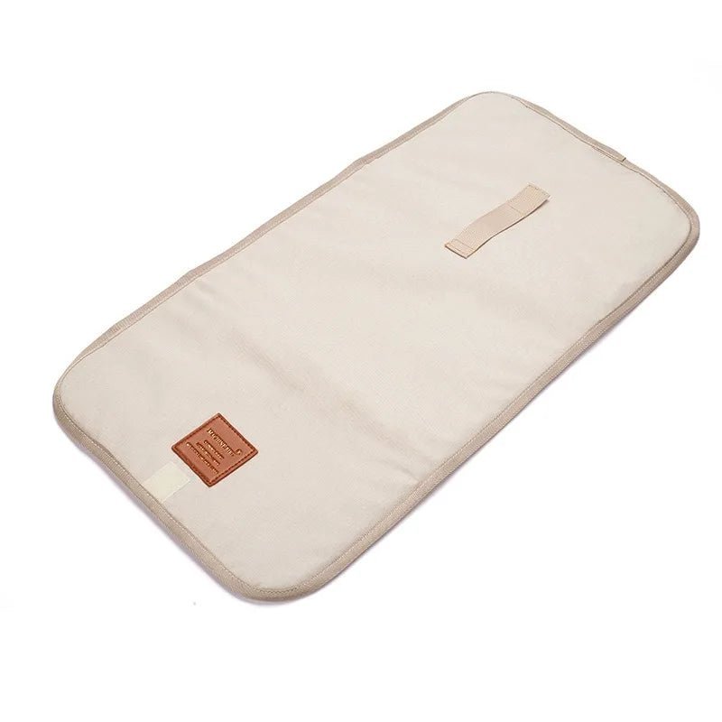 Matelas à langer nomade beige clair – doux et facile à nettoyer – Astucebambin