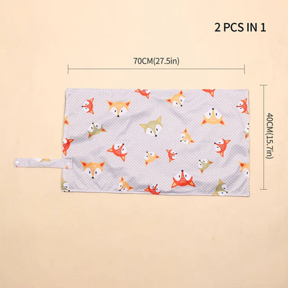 Matelas à Langer Portable Double Face – Lot de 2 - Astucebambin