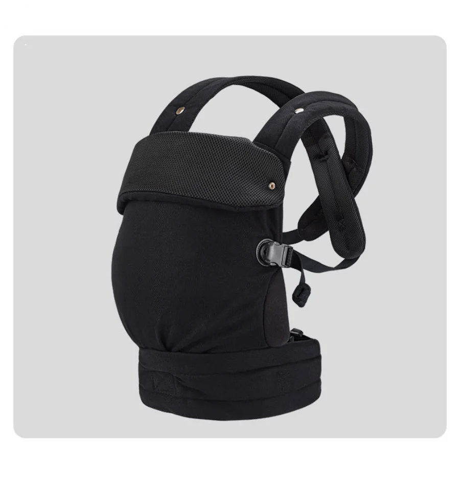 Porte bebe noir BambinEase™ – ergonomique et confortable pour nouveau-né – Astucebambin