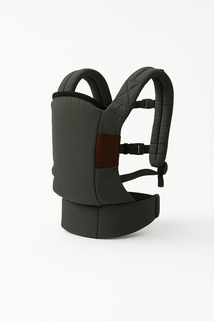 Porte-bébé physiologique noir Cuddlee™ – ergonomique, réglable et conçu pour le confort du dos de bébé – Astucebambin