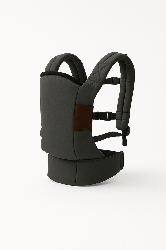 Porte-bébé physiologique noir Cuddlee™ – ergonomique, réglable et conçu pour le confort du dos de bébé – Astucebambin