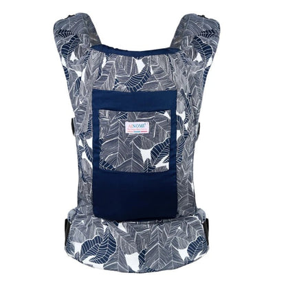 Porte-bébé réglable feuille grise Cocoonia™ – structure solide, sangles ajustables et assise sécurisée – Astucebambin