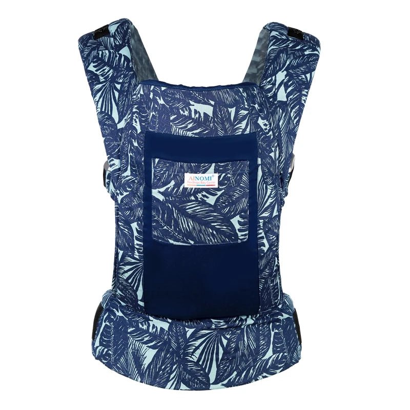 Porte-bébé réglable feuille bleu Cocoonia™ – confortable, ajustable et adapté aux longues promenades – Astucebambin