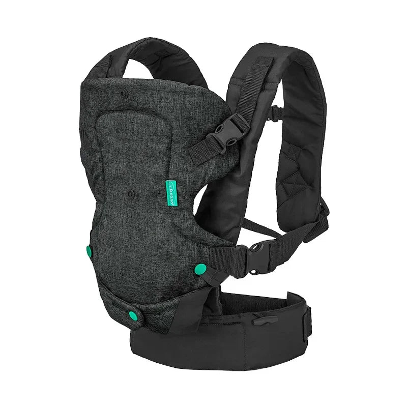 Porte bebe ergonomique noir SnugiNest™ – design compact, ceinture réglable et soutien dorsal renforcé – Astucebambin