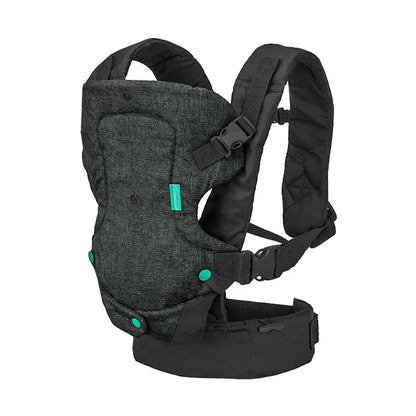 Porte bebe ergonomique noir SnugiNest™ – design compact, ceinture réglable et soutien dorsal renforcé – Astucebambin