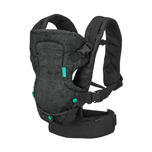 Porte bebe ergonomique noir SnugiNest™ – design compact, ceinture réglable et soutien dorsal renforcé – Astucebambin