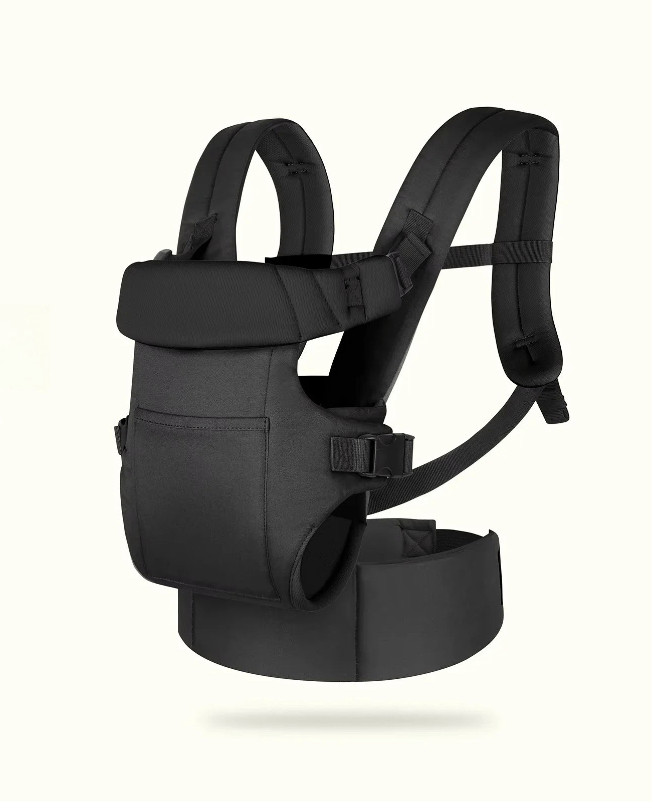 Porte-bébé évolutif noir Grandéo™ – design robuste et sangles ajustables, idéal pour le confort des parents – Astucebambin