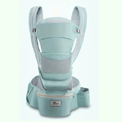 Porte bébé Kangourou gris clair Évoli™ – confortable, léger et idéal pour les longues promenades – Astucebambin