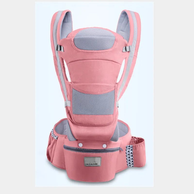Porte bébé Kangourou rose poudré Évoli™ – esthétique, ergonomique et facile à ajuster – Astucebambin