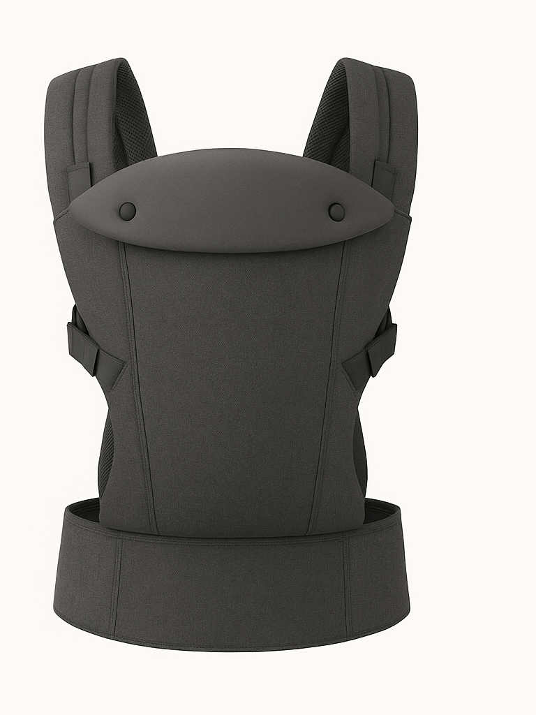Porte bébé Évolutif gris anthracite Movéa™ – ergonomique, respirant et confortable pour bébé – Astucebambin