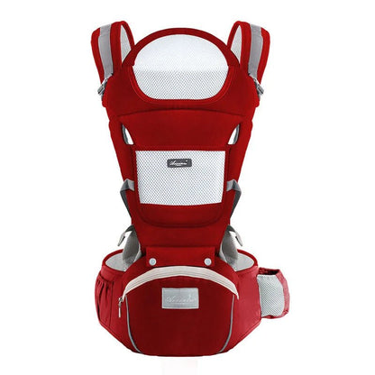 Porte bébé physiologique rouge CocoonFlex™ – ergonomique, sécurisant et respirant – Astucebambin