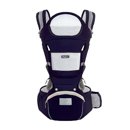 Porte bébé physiologique bleu marine CocoonFlex™ – soutien optimal et design moderne – Astucebambin