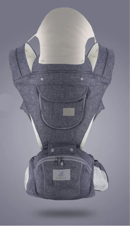 Porte bébé evolutif gris clair LumiNest™ – modèle ajustable, pratique et sécurisant pour bébé et parent – Astucebambin