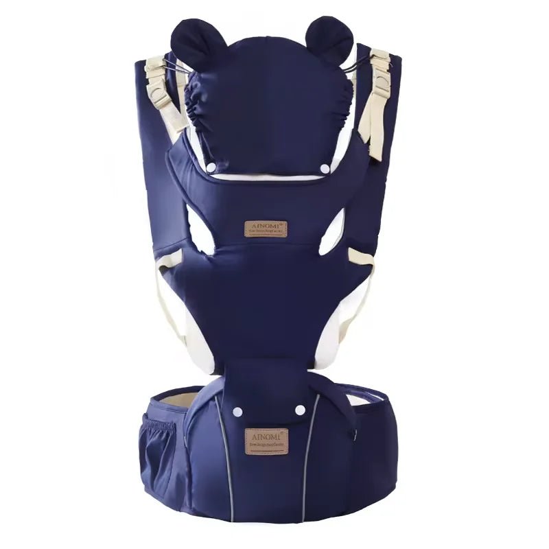 PORTE BEBE physiologique bleu marine Nino™ – ergonomique, respirant et confortable pour bébé – Astucebambin