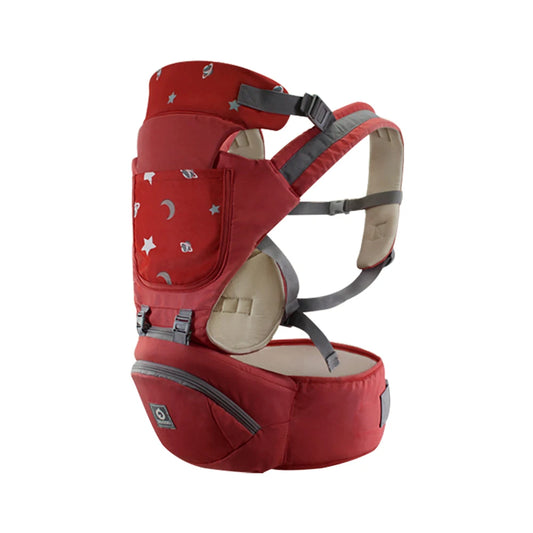 porte Bébé Naissance rouge EvoluPort™ – modèle ergonomique, ceinture ajustable et assise souple pour le confort du nouveau-né – Astucebambin