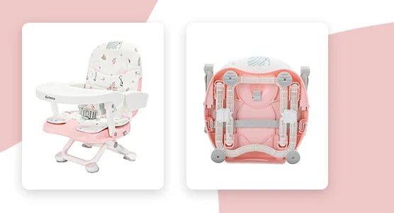 Rehausseur de chaise bébé transportable – format de voyage